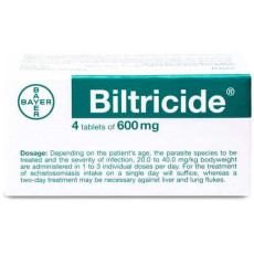Biltricide 600 mg comprimés