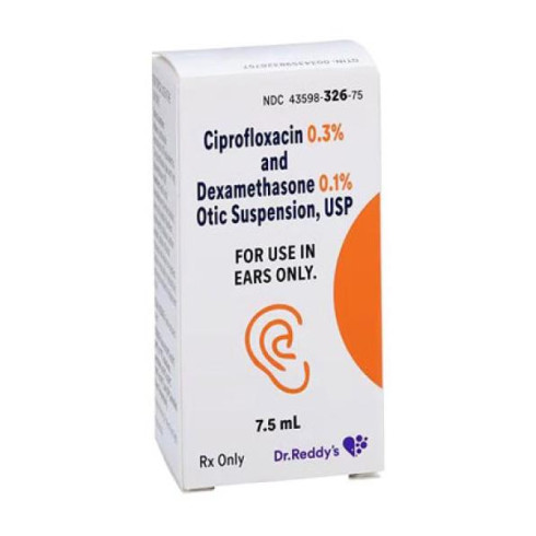 Ciprofloxacine + Dexaméthasone