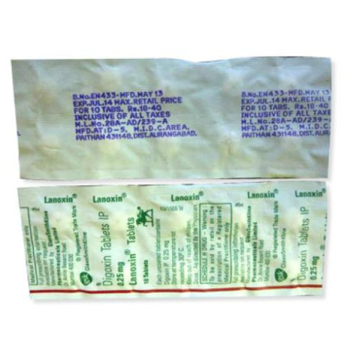 Digoxine 0.25 mg comprimés